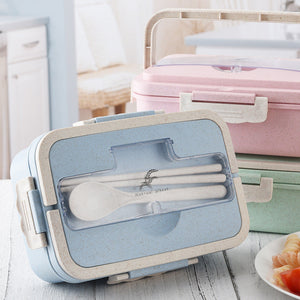 Beautiful Lunch Boxes With Eco-Friendly Wheat Straws