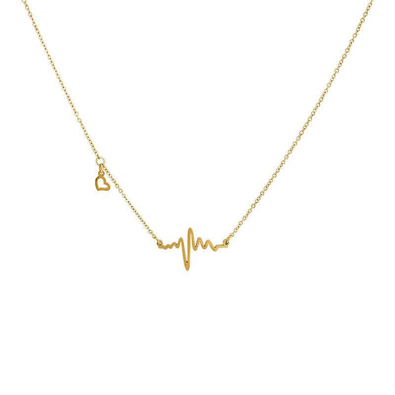 Heartbeat Love ECG Necklace