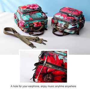 Leisure Style Flower Pattern Backpack