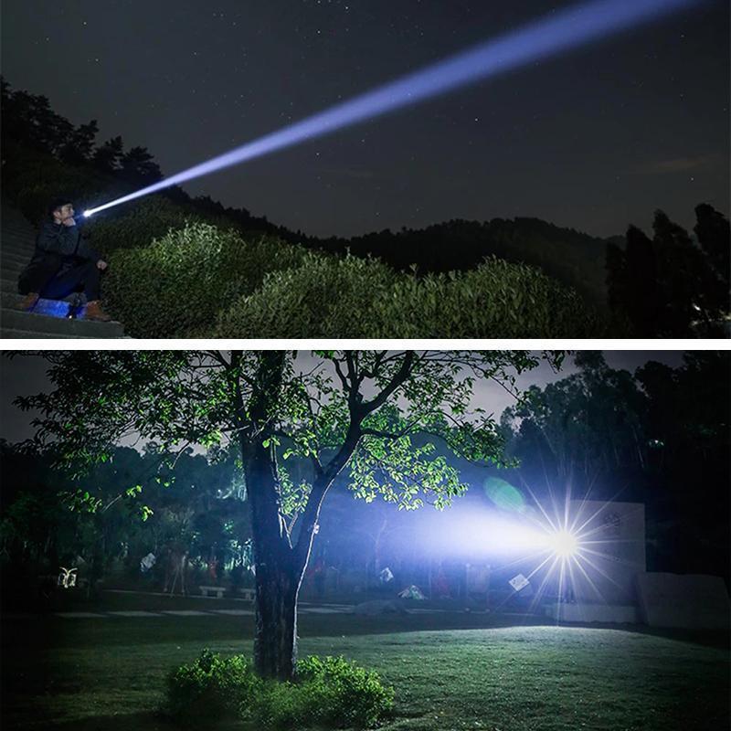 LED RECHARGEABLE TACTICAL LASER FLASHLIGHT