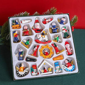 Mini Santa Claus Christmas Pendants Set- 24 Days Blind box