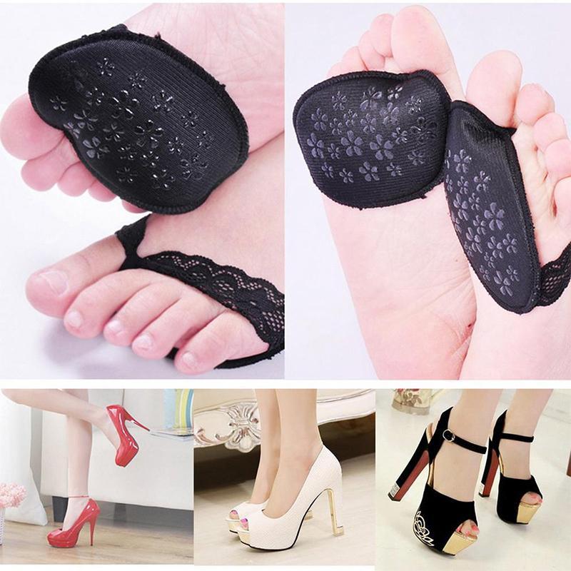 Ladies Forefoot Invisible High Heeled Shoes/Slip Resistant Half Yard Pads