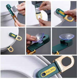 Multifunctional Pull Ring for Toilet Lid