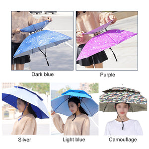 Double Layer Folding UV Wind Protection Umbrella