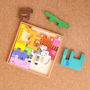 Animal Building Block & Puzzle for Kids