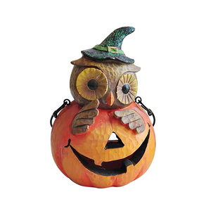 Pumpkin Head Owl Ornament