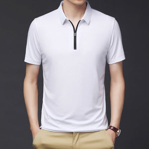 Ice Silk Polo Shirt for Men