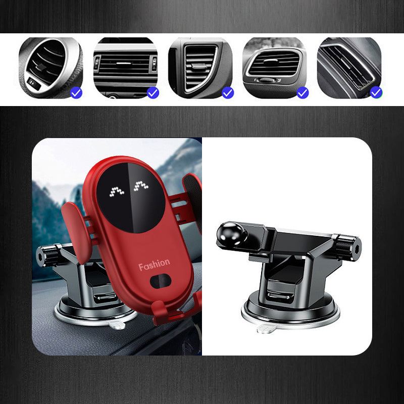 Smart Wireless Auto-Sensing Car Phone Holder Charger