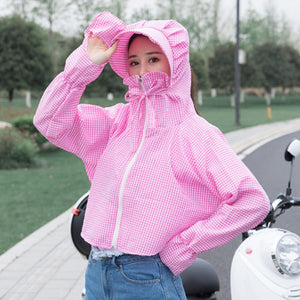 Women New Anti-UV Breathable Ice Silk Sun Coat