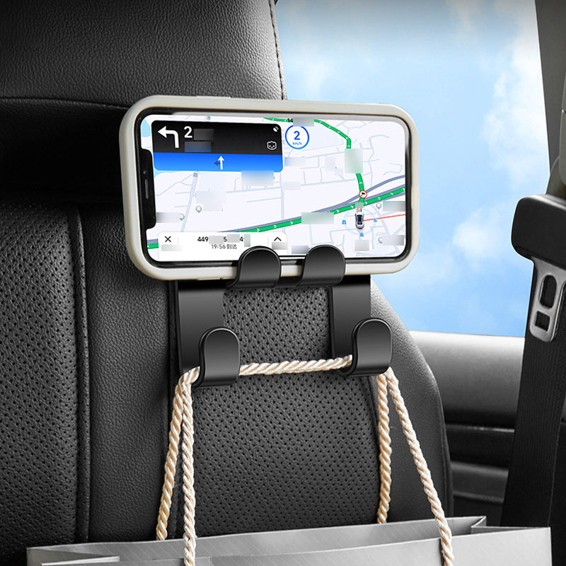 Car multifunctional mobile phone bracket hook