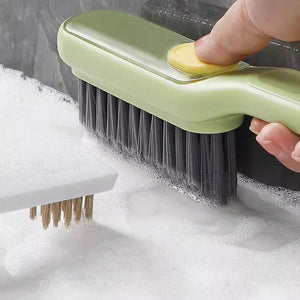 Multi-functional liquid-filled crevice brush