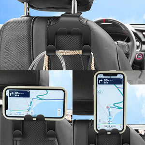 Car multifunctional mobile phone bracket hook