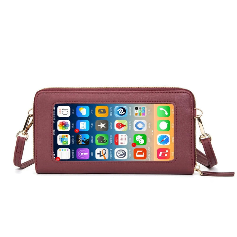 Touch Screen RFID Blocking Cellphone Purse