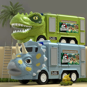 🦖Dinosaur Transforming Engineering Truck Track Toy Set(Free Shipping🎉)