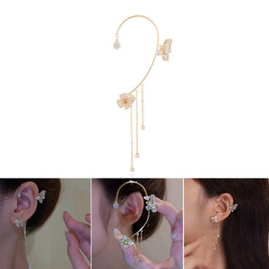 Butterfly Tassel Style Zircon Earrings