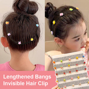 Stretchable invisible hair clips