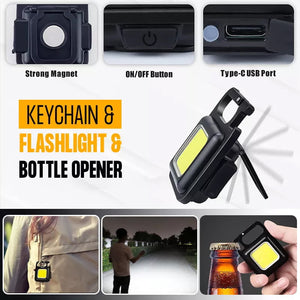 Multifunctional Keychain Emergency Light-Keychain Work Light