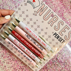 💖Funny Nurses Pens Set(set of 5)