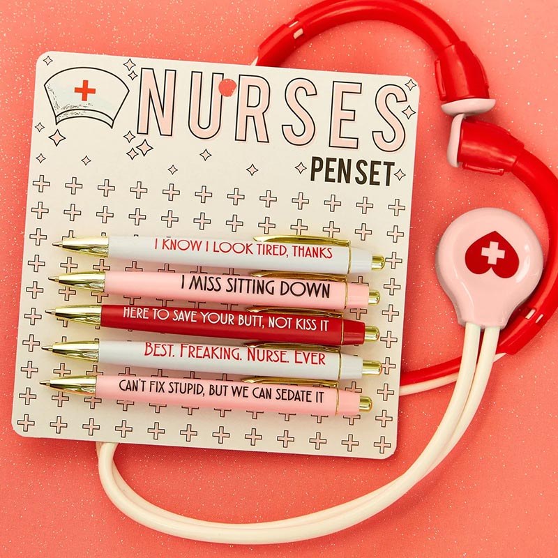 💖Funny Nurses Pens Set(set of 5)