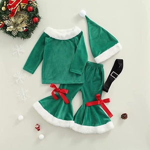 Santa Baby Christmas Theme Holiday Bell Set