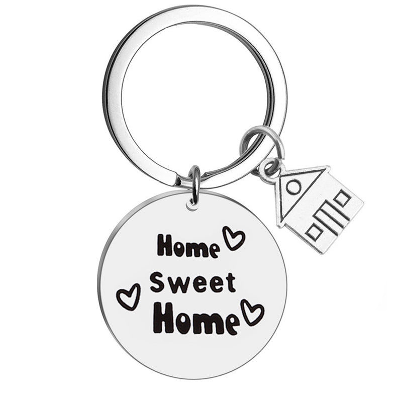 Home Sweet Home Stainless Steel Keychain