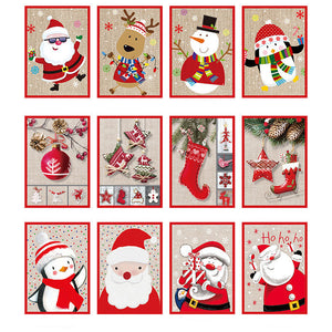 Merry Christmas Music Greeting Card (12pcs)