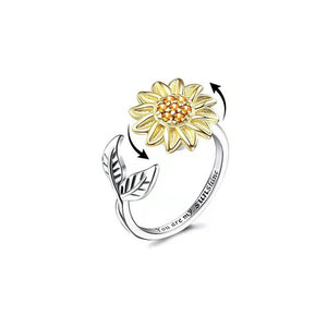 💕To My Daughter 👧 Sunflower Fidget Ring💕