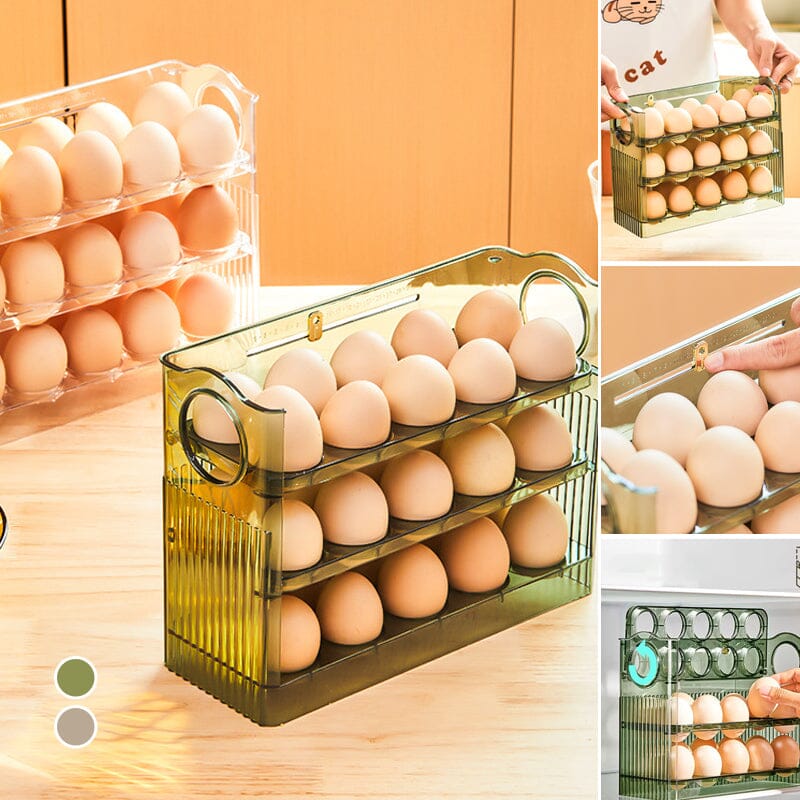 Automatic Flip Egg Storage Box