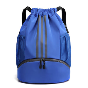 Large Nylon Drawstring Pocket Backpack